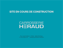 Tablet Screenshot of carrosserie-heraud.fr